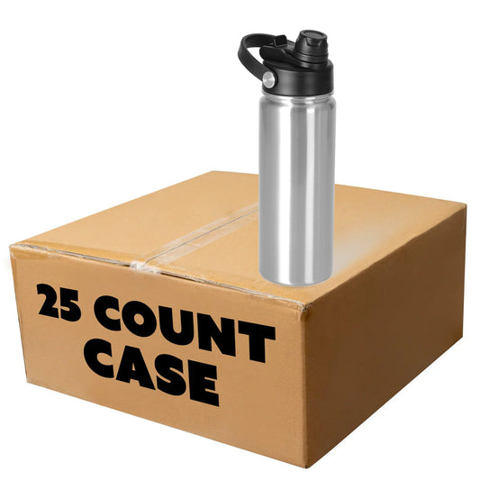 18oz Stainless Steel Water Bottle, case 25