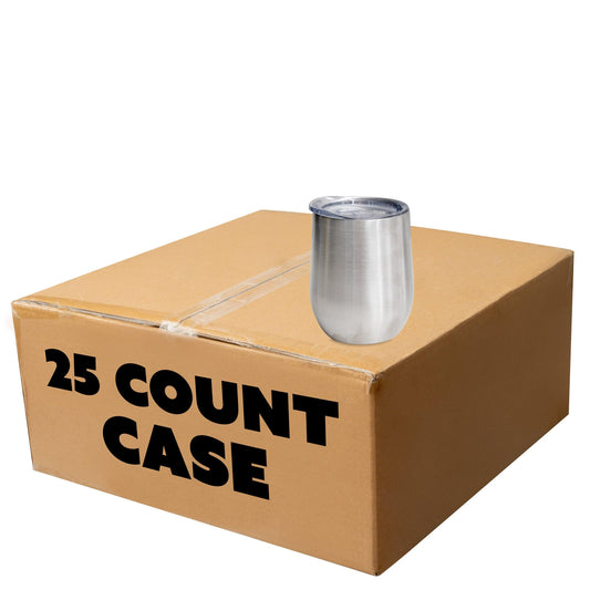 12oz Stainless Steel Wine, Case of 25,