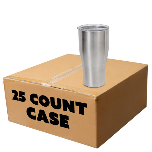 20oz Stainless Steel Curve Tumbler, Case 25