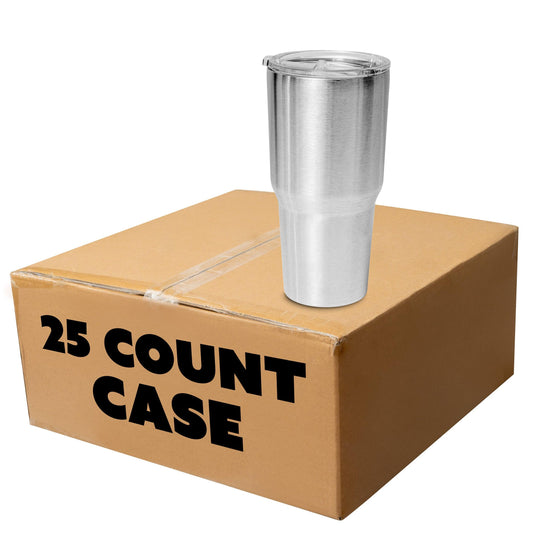 30oz Tumbler, Stainless Steel, Case 25