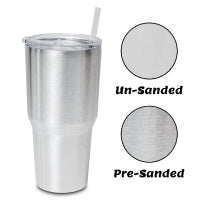 pre-sanded stainless steel tumbler for epoxy